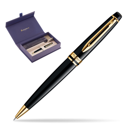 Waterman Expert Black GT Penna a Sfera in original Waterman box, slide-out case