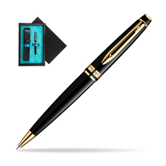 Waterman Expert Black GT Penna a Sfera in single wooden box Black Single Turquoise
