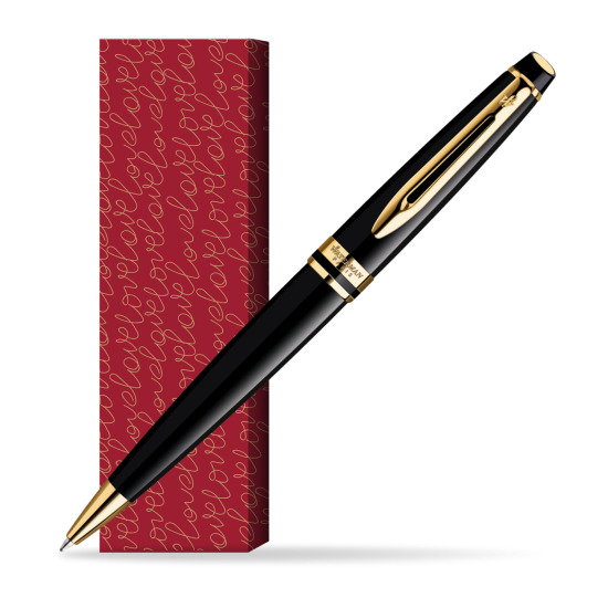 Waterman Expert Black GT Penna a Sfera in cover True Love