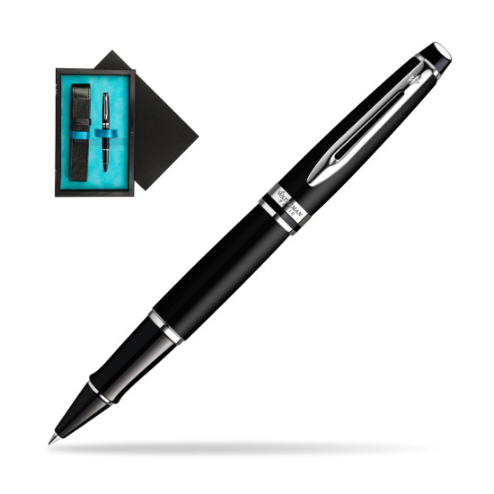 Waterman Expert Matt Black CT RollerPenna a Sfera in single wooden box Black Single Turquoise